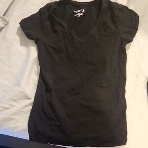 MyStyle Classic Black V-Neck Tee